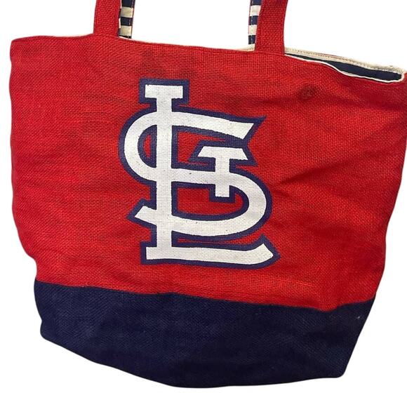 St Louis Cardinals Baseball Womens Infinity Scarf Giveaway Burlap Tote Bag Lot - Picture 7 of 8